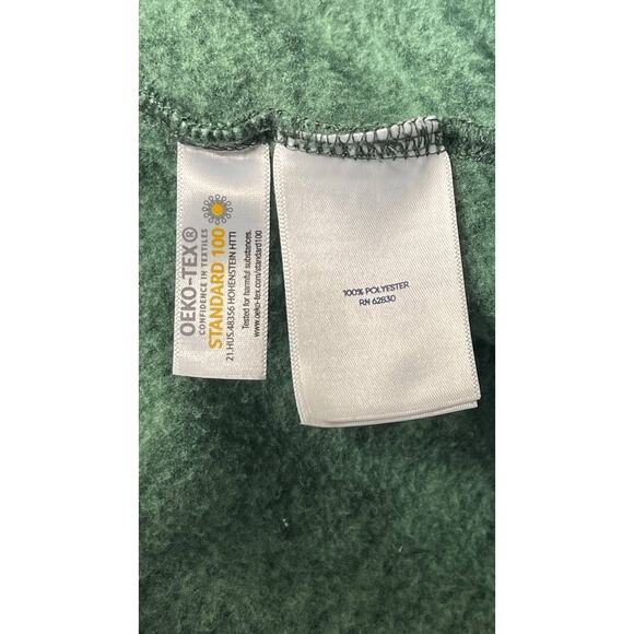 Lands' End Cowl Neck Sweater OEKO-Tex Green Fleece Tunic Youth Girls L 14/16 - Picture 7 of 7